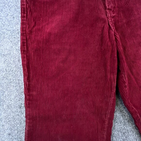 Eddie Bauer Women’s Size 6 Red Corduroy Pants Tapered Cotton w Pockets Ladies - Picture 9 of 16